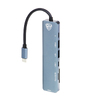 USB-концентратор 7 В 1, USB-C INPUT 65 W, HDMI 4K, USB-A 3.0, USB-A 2.0, USB-C, MICRO-SD, SD