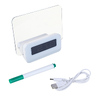 Будильник электронный LED с доской для записей, пластик, USB / 3xААА, 14х12х6, 5см 