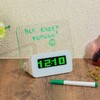 Будильник электронный LED с доской для записей, пластик, USB / 3xААА, 14х12х6, 5см 